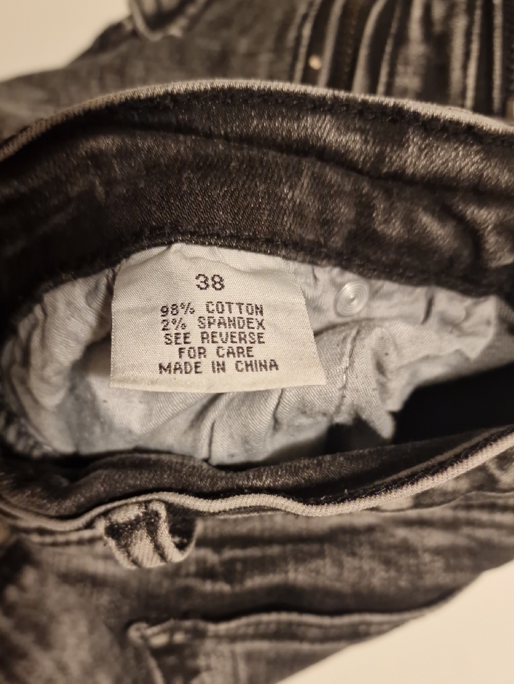Men's Washed Black Cargo Jogger Pants - Casual Streetwear - Picture 5 of 5